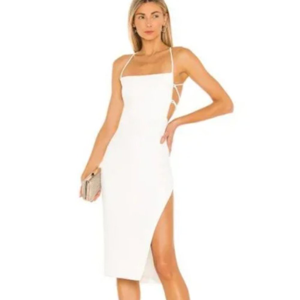NBD Midi White Dress from Revolve - Becky Midi Dress